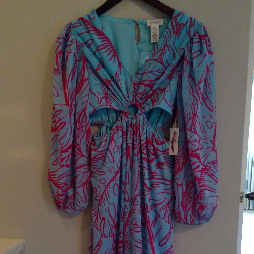 Jessica Simpson cut out dress